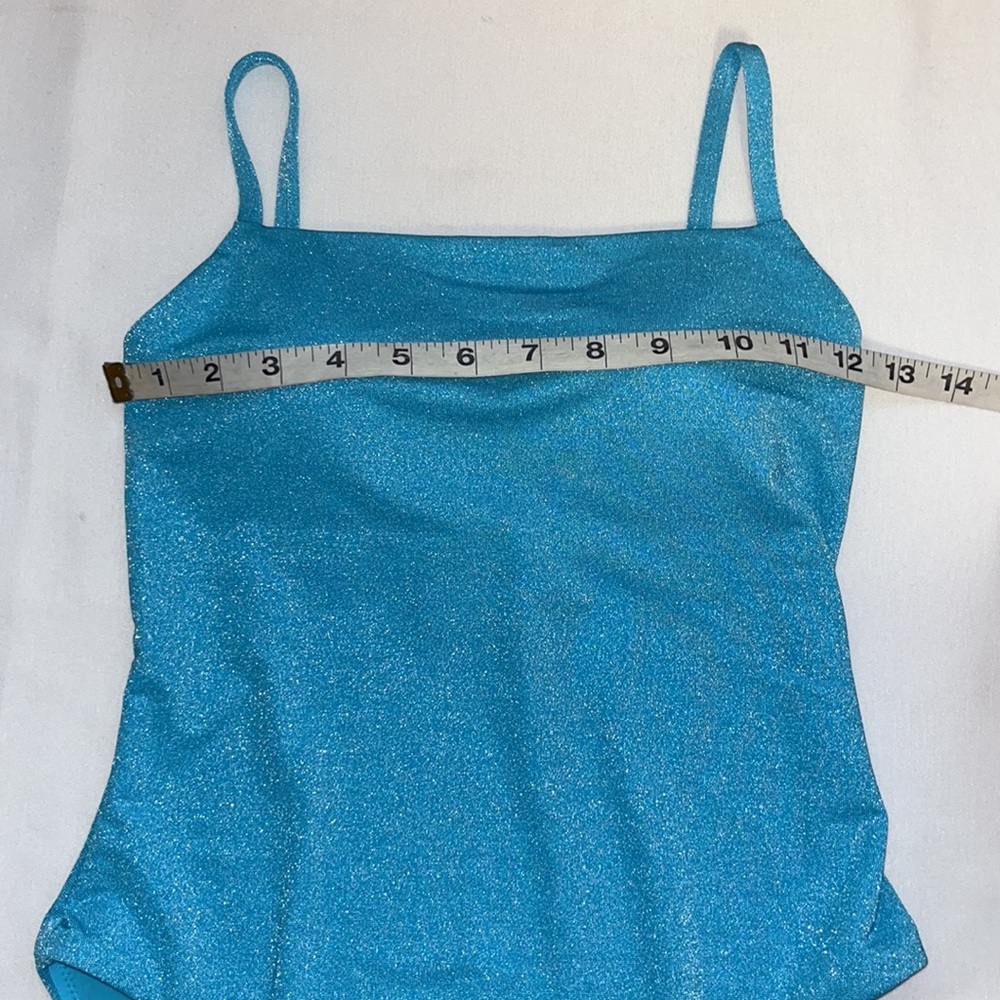 AQUA SQUARE NECK ONE PIECE SWIMSUIT Sz SMALL - Picture 11 of 11